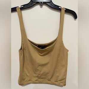 Forever 21 Camel Sleeveless Top Size Large
